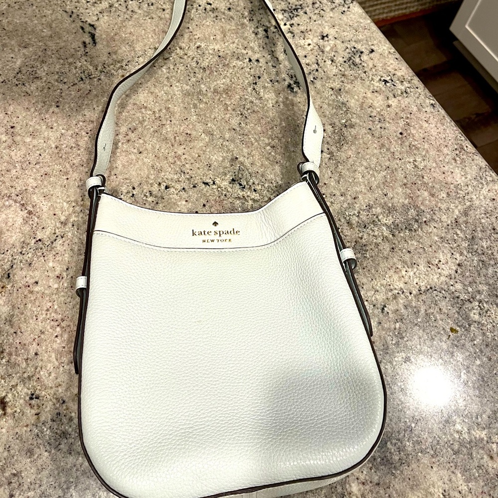 Kate Spade light green cross body zip across purse